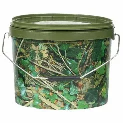 10 Litre Ivy Camo Plastic Bait Bucket