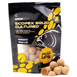Nash Scopex Squid Cultured Pop Ups 15mm
